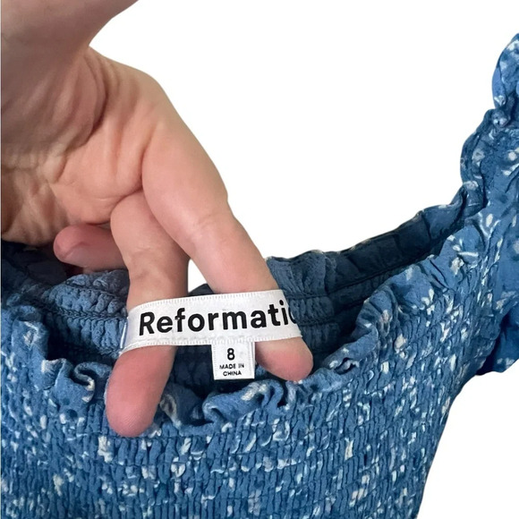 Reformation Elle Smocked Minidress - Suzette - Picture 3 of 8